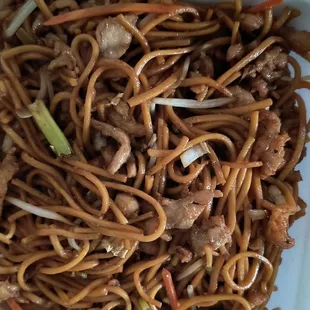 Chicken lomein, a family fave