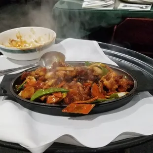 Sizzling triple delight