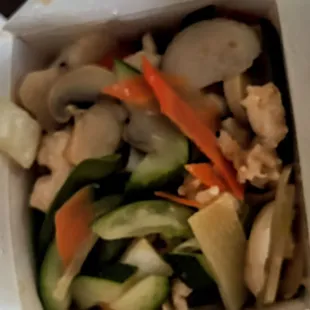 My personal fave, moo goo gai pan