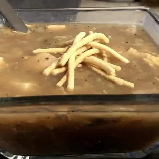 Hot and Sour Soup with crispy noodles