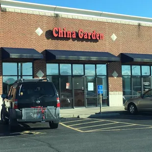 the front of the restaurant