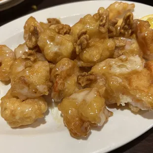 Walnut prawns. This was a decent dish.