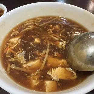 Hot and sour soup. It was missing a couple key ingredients.