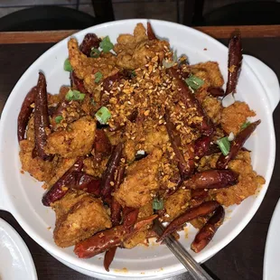 10. Chicken with Explosive Peppers