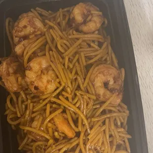 jumbo shrimp lo mein when order need s mention it.tasty