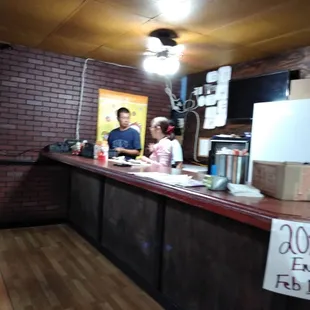 The staff and waitress. Very friendly.