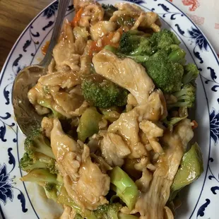 Chicken and broccoli