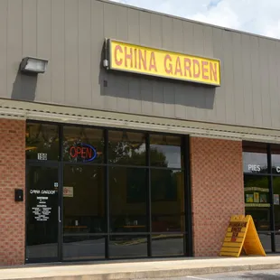 the front of the building