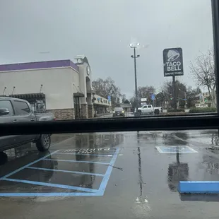 This is what it looks like when you look out the front door of the China garden