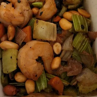 Kung pao ummm terrible flavor ! Where's  the sauce