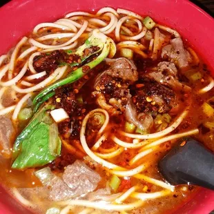 Spicy Beef Stew Noodle Soup