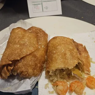 Back Side of Butterfly Fried Shrimp  - Awful.