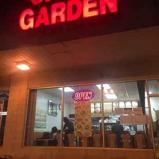 outside