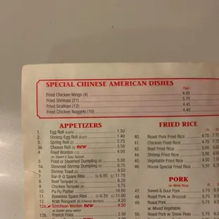 Special American dishes
