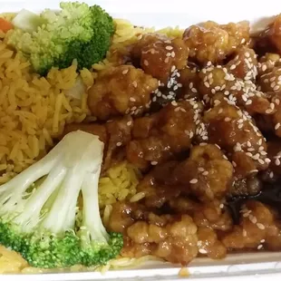 Sesame chicken combo