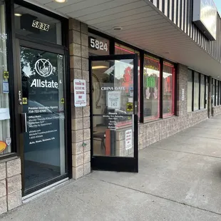 Next door to Allstate