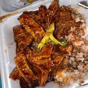 Sesame Tofu | Steamed Rice