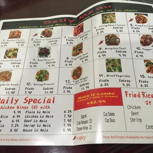 Variety on the menu! Daily specials. They also have the popular Bubble Tea! (A hit on the west coast...making its way to the south)