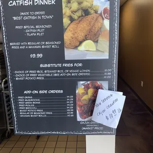 Some seafood options