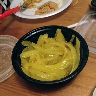 There were a few pieces of chicken... A FEW