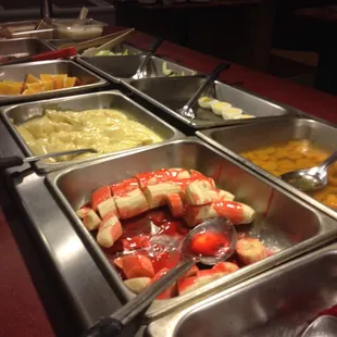 a variety of food items