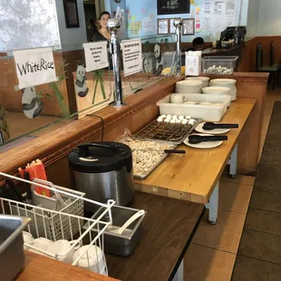 interior, sushi and sashimi