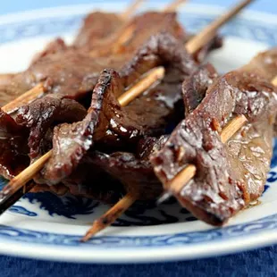 We have Teriyaki Beef on a stick (6) piece order