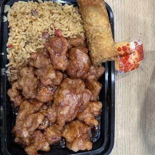 a meal in a plastic container