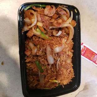 Mongolian Beef combo dish...