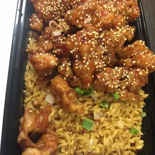 Sesame chicken combo special