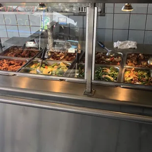 a variety of food items