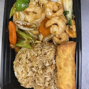 Shrimp with mixed vegetables