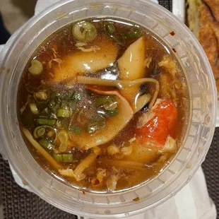 Hot and Sour Seafood Soup (3/5)