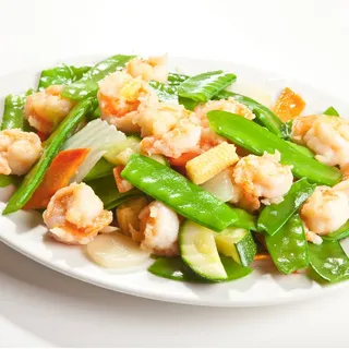 Shrimp with Snow Peas Lunch