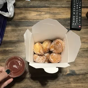 food, dough desserts, donuts