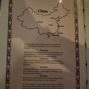 About the cuisine of China