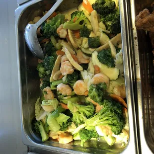 a variety of food items