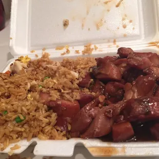 Bourbon chicken delivery/ takeaway. Sweetest, most succulent I&apos;ve ever had.