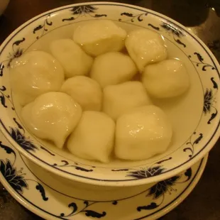 Foo chow style dumpling soup