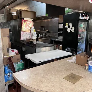 Inside clean kitchen area of China Gourmet