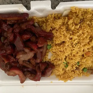 Boneless ribs lunch combo