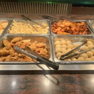 a variety of food items