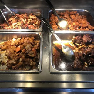 a variety of food items