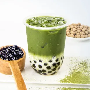 Matcha Boba Latte