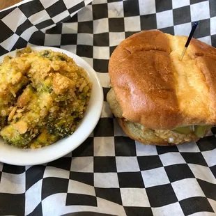 Broccoli Casserole, Fish Sandwich