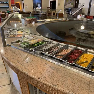 interior, salads