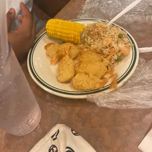 a plate of food on a table