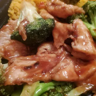 Chicken &amp; Broccoli w/ Fried Rice Combination