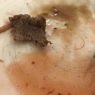 There was a hair in my food