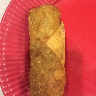 These egg rolls are very thick &amp; large. They smelled a little odd &amp; tasted like fried food is all.